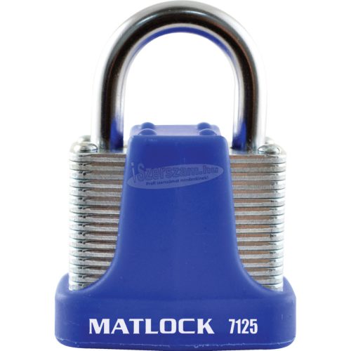 MATLOCK 40mm MASSZÍV LAKAT 4-TŰS ZÁRTESTTEL KÉK MTL9507125K