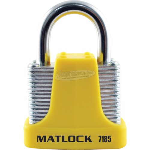 MATLOCK 40mm MASSZÍV LAKAT 4-TŰS ZÁRTESTTEL SÁRGA MTL9507185K
