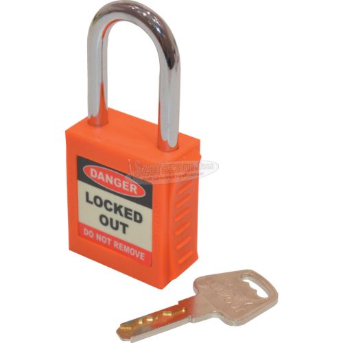 MATLOCK BIZTONSÁGI LOCKOUT LAKAT EGYEDI KULCSOKKAL NARANCS MTL9507940K