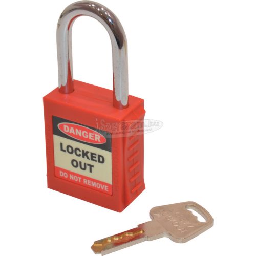 MATLOCK BIZTONSÁGI LOCKOUT LAKAT EGYEDI KULCSOKKAL PIROS MTL9507950K