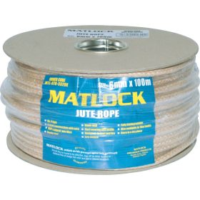   MATLOCK NO,4 6mm 8 SZÁLAS JUTA KÖTÉL 100 M-ES TEKERCS MTL9785520K