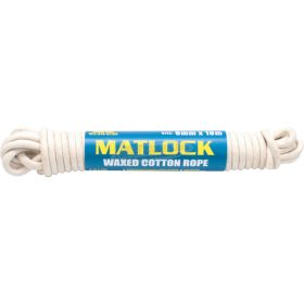   MATLOCK NO,4-3C 6mm 16 SZÁLAS VIASZOS GYAPOT KÖTÉL 10 M-ES GOMBOLYAG MTL9785710K