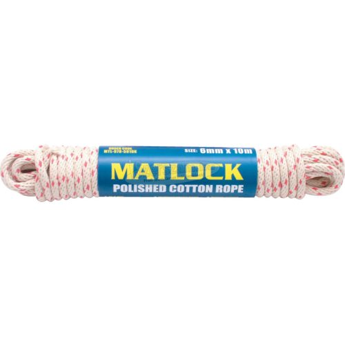 MATLOCK NO,8 6mm PIROS PETTYES GYAPOT KÖTÉL 10 M-ES GOMBOLYAG MTL9785910K