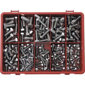   QUALFAST FASTENING PRODUCTS A2 ROZSDAMENTES ACÉL HATLAPFEJŰ RÖGZÍTŐCSAVAR KÉSZLET QFT6154390K