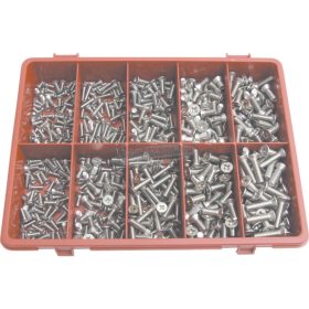   QUALFAST FASTENING PRODUCTS A2 ROZSDAMENTES ACÉL POZIDRIV TÖVIGMENETES CSAVAR KÉSZLET QFT6154470K