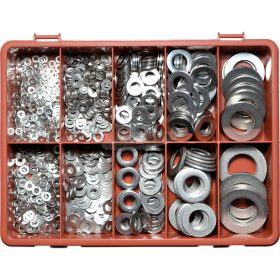   QUALFAST FASTENING PRODUCTS A4 METRIKUS ALÁTÉT KÉSZLET ROZSDAMENTES ACÉLBÓL QFT6154620K