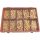 QUALFAST FASTENING PRODUCTS SÁRGARÉZ EGYHORNYÚ SÜLLY, FACSAVAR KÉSZLET QFT6155430K