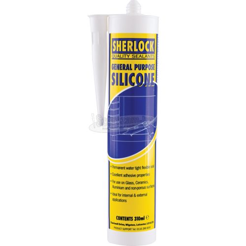 SHERLOCK ÁLTALÁNOS CÉLÚ SZILIKON-FEHÉR 310ML SHK7163100K