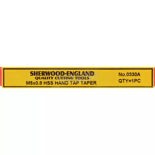 SHERWOOD 5,0X0,80mm EGYENES HORNYÚ HSS KÉZI ELŐVÁGÓ MENETFÚRÓ SHR0850330A