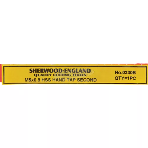 SHERWOOD 5,0X0,80mm EGYENES HORNYÚ HSS KÉZI KÖZÉPVÁGÓ MENETFÚRÓ SHR0850330B