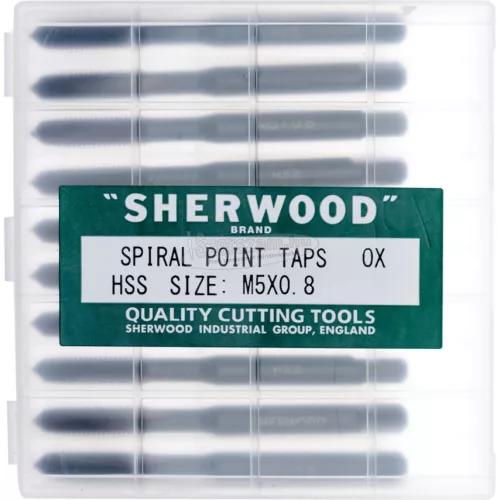 SHERWOOD 5,0X0,80mm EGYENES HORNYÚ HSS GÉPI MENETFÚRÓ SHR0850330E