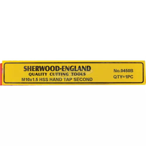 SHERWOOD 10X1,50mm EGYENES HORNYÚ HSS KÉZI KÖZÉPVÁGÓ MENETFÚRÓ SHR0850450B