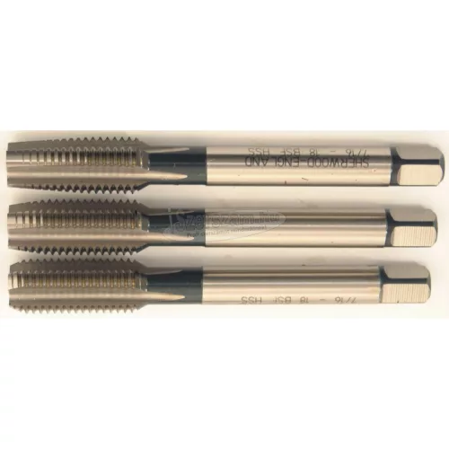 SHERWOOD 7/16"X18 BSF EGYENES HORNYÚ HSS KÉZI MENETFÚRÓ KÉSZLET SHR0851650D