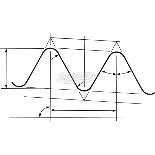 SHERWOOD 1/8"X28 BSPT EGYENES HORNYÚ HSS KÉZI KÉSZREVÁGÓ MENETFÚRÓ SHR0852200C