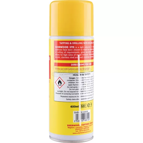 SHERWOOD FÚRÓ- VÁGÓ- ÜREGELŐ SPRAY 400ML SHR7324000K