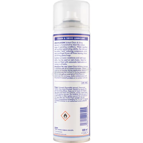 SOLENT SM6-500B LÁNC & HAJTÁS KENŐANYAG SPRAY 500 ML SOL7320500K