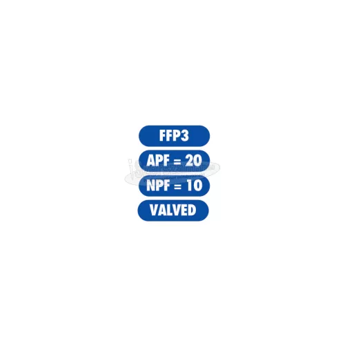 SITE SAFETY PRODUCTS SSDRV350 FFP3 SZELEPES VÉDŐMASZK (CS-5) SSF9592790M