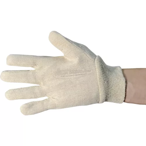 SITE SAFETY PRODUCTS PAMUT VÉDŐKESZTYŰK KÖTÖTT CSUKLÓRÉSSZEL 6OZ (NŐI) SZ-8 (PK-12) SSF9613050K