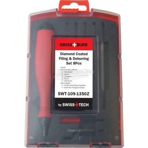 SWISS+TECH CUTTING TOOLS GYÉMÁNTBEVONATÚ SORJÁZÓ KÉSZLET 8 DARABOS SWT1091350Z