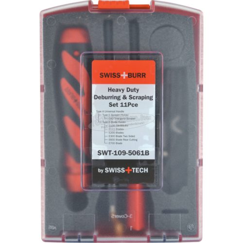 SWISS+TECH CUTTING TOOLS E ÉS C IPARI SORJÁZÓ ÉS KAPARÓ KÉSZLET 11 DARABOS SWT1095061B
