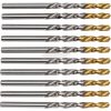 SWISS+TECH CUTTING TOOLS 5mm NORMÁL HOSSZÚ FÉNYES HSS CSIGAFÚRÓ TIN BEVONATÚ HEGGYEL SWT1255050A