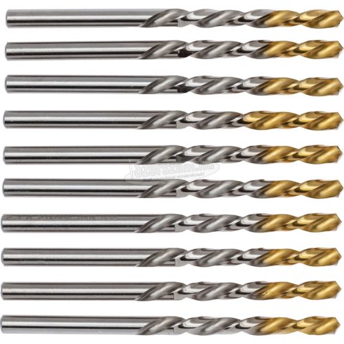 SWISS+TECH CUTTING TOOLS 5mm NORMÁL HOSSZÚ FÉNYES HSS CSIGAFÚRÓ TIN BEVONATÚ HEGGYEL SWT1255050A