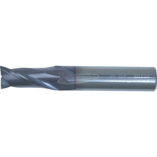 SWISS+TECH CUTTING TOOLS 2mm RÖVID KÉTÉLŰ HENGERES SZÁRÚ KEMÉNYFÉM HOSSZLYUKMARÓ Q BEVONATTAL SWT1656002A