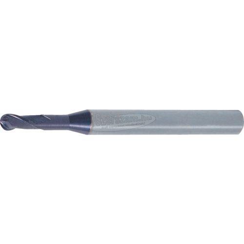 SWISS+TECH CUTTING TOOLS 0,5MM KÉTÉLŰ ERŐSÍTETT SZÁRÚ RADIUSZOS KEMÉNYFÉM HOSSZLYUKMARÓ Q BEVONATTAL, NORMÁL HOSSZ SWT1657504A