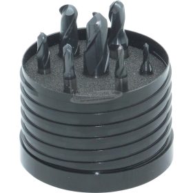   SWISS+TECH CUTTING TOOLS 7db-OS 3-12mm KÉTÉLŰ WELDON-SZÁRAS HSS-E-PM RÁDIUSZOS HOSSZLYUKMARÓ KÉSZLET PP BEVONATTAL SWT1659750A