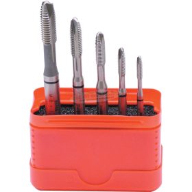   SWISS+TECH CUTTING TOOLS M3-M8 FEKETE GYŰRŰS HSS-CO EGYENES HORNYÚ TERELŐÉLES GÉPI MENETFÚRÓ KÉSZLET (5db-OS) SWT1859900X