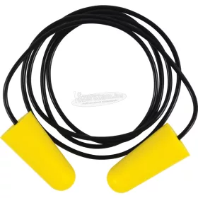   TUFFSAFE CLOTHING PRODUCTS SÁRGA, ZSINOROS PU FÜLDUGÓ 34DB 200 PÁR TFF9581640K