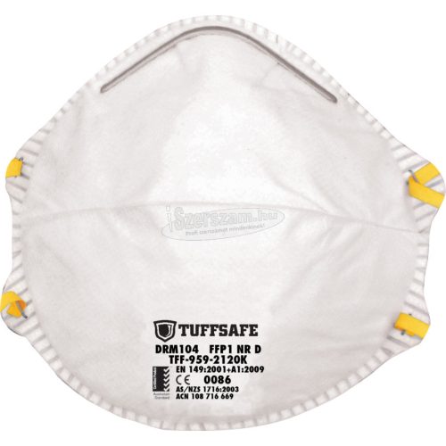 TUFFSAFE CLOTHING PRODUCTS DRM104 FFP1 RÉSZECSKÉK ELLENI VÉDŐMASZK (PK-20) TFF9592120K