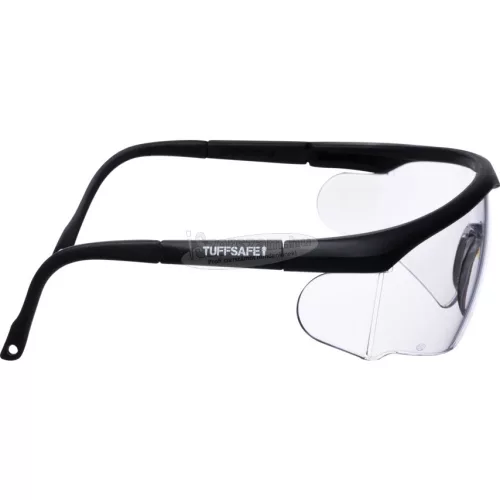 TUFFSAFE CLOTHING PRODUCTS KIHÚZHATÓ SZÁRÚ VÉDŐSZEMÜVEG, ÁTTETSZŐ TFF9601560K