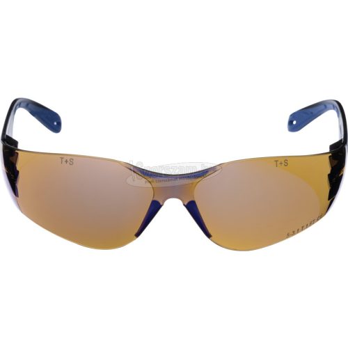 TUFFSAFE CLOTHING PRODUCTS ÍVELT VÉDŐSZEMÜVEG, KÉK TÜKÖRFÉNYŰ TFF9601920K
