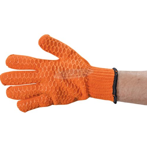 TUFFSAFE CLOTHING PRODUCTS SUPER GRIP PVC CRISS CROSS KESZTYŰ NARANCS SZ-10 TFF9611245K