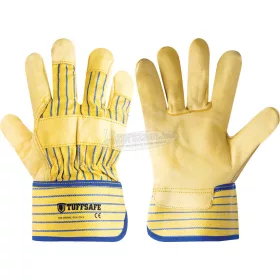   TUFFSAFE CLOTHING PRODUCTS SÁRGA MARHABŐR KESZTYŰ 50mm ATÉRIAVÉDŐ MANDZSETTÁVAL 10 TFF9611290K