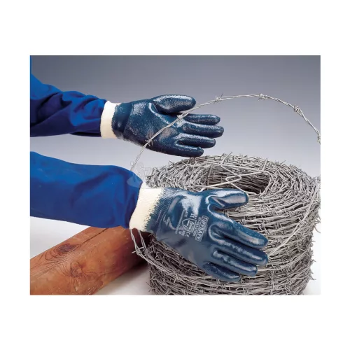 TUFFSAFE CLOTHING PRODUCTS PAMUTKESZTYŰ NITRIL KÉK MÁRTOTT 9 TFF9612760K