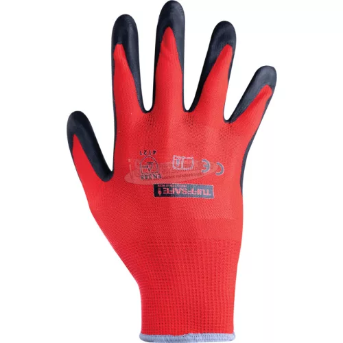 TUFFSAFE CLOTHING PRODUCTS NITRILBORÍTÁSÚ VÁGÁS ELLENI VÉDŐKESZTYŰ CUT 1 PIROS SZ,10 TFF9614823E