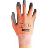 TUFFSAFE CLOTHING PRODUCTS PU BORÍTÁSÚ VÁGÁS ELLENI VÉDŐKESZTYŰ CUT-3 SZÜRKE/NARANCS SZ-7 TFF9614861B