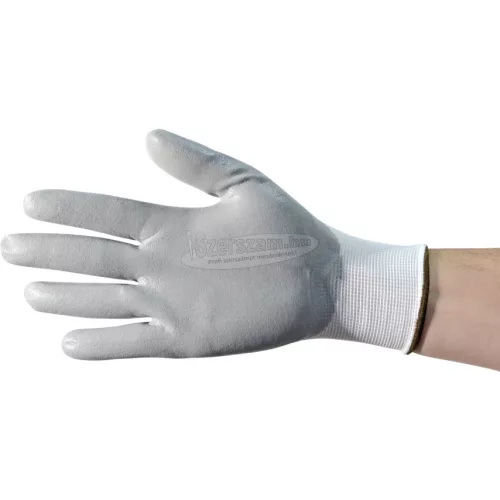 TUFFSAFE CLOTHING PRODUCTS TUFFOAM SZÜRKE NITRILKESZTYŰ FEHÉR NEJLONBÉLÉSSEL SZÜRKE SZ-9 TFF9616404D