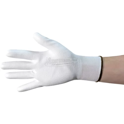 TUFFSAFE CLOTHING PRODUCTS TUFFLITE PU BORÍTÁSÚ KESZTYŰ NEJLONBÉLÉSSEL FEHÉR SZ-7 TFF9616408K