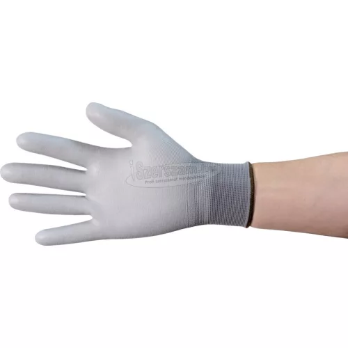 TUFFSAFE CLOTHING PRODUCTS TUFFLITE PU BORÍTÁSÚ KESZTYŰ NEJLONBÉLÉSSEL SZÜRKE SZ-11 TFF9616420X
