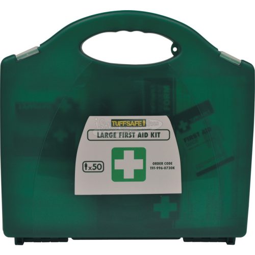 TUFFSAFE CLOTHING PRODUCTS ELSŐSEGÉLYNYÚJTÓ KÉSZLET, 50 SZEMÉLYES TFF9960730K