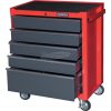 YAMOTO 5 FIÓKOS GÖRGŐS SZERSZÁMSZEKRÉNY-PIROS YMT5940540K