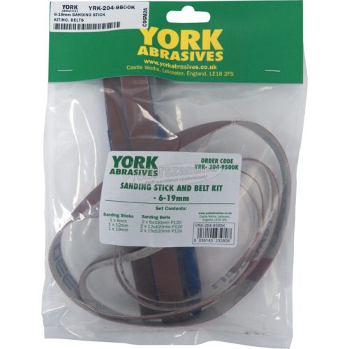YORK ABRASIVES 6-19mm HAJLÉKONY CSISZOLÓSZALAG BEFOGÓ KÉSZLET YRK2049500K