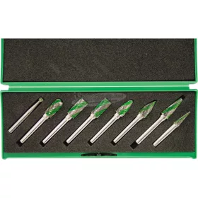   YORK ABRASIVES VÁLTAKOZÓ FOGAZÁSÚ TURBÓMARÓ KÉSZLET 6MM-ES SZÁRRAL, 8db-OS YRK2109920K