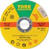 YORK ABRASIVES 115X3X22,23 A30TBF LAPOS VÁGÓKORONG T41 YRK2305150K