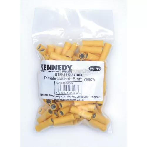 KENNEDY 5,00mm KÁBELSARU 'ANYA' ALJZATTAL SÁRGA (100db/CS) KEN5153130K
