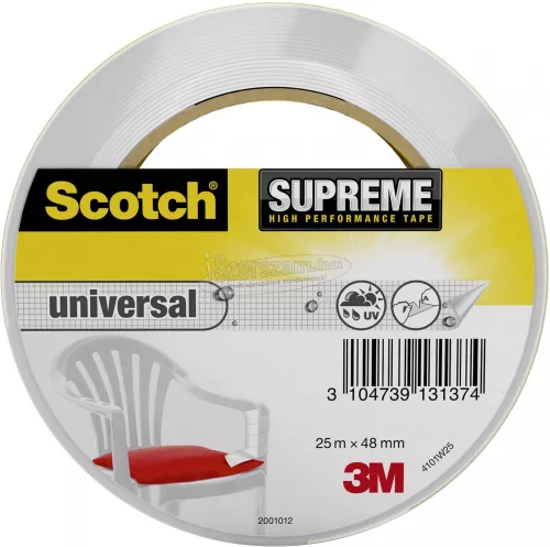 3M Szövet ragasztószalag Fehér 25m x 48mm 1db 4101 29044825W