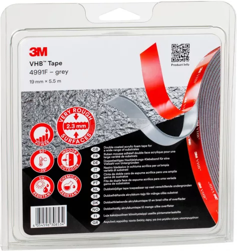 3M Ragasztószalag Szürke 5.5m x 19mm 1db 4991F/IPS